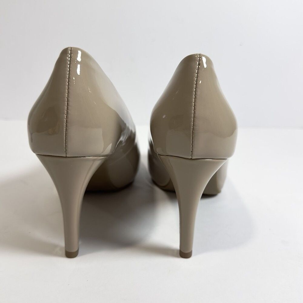 BANDOLINO Rainaa Women’s 9W Beige Nude Peep Toe Stiletto Slip On Dress Pumps - Picture 4 of 8